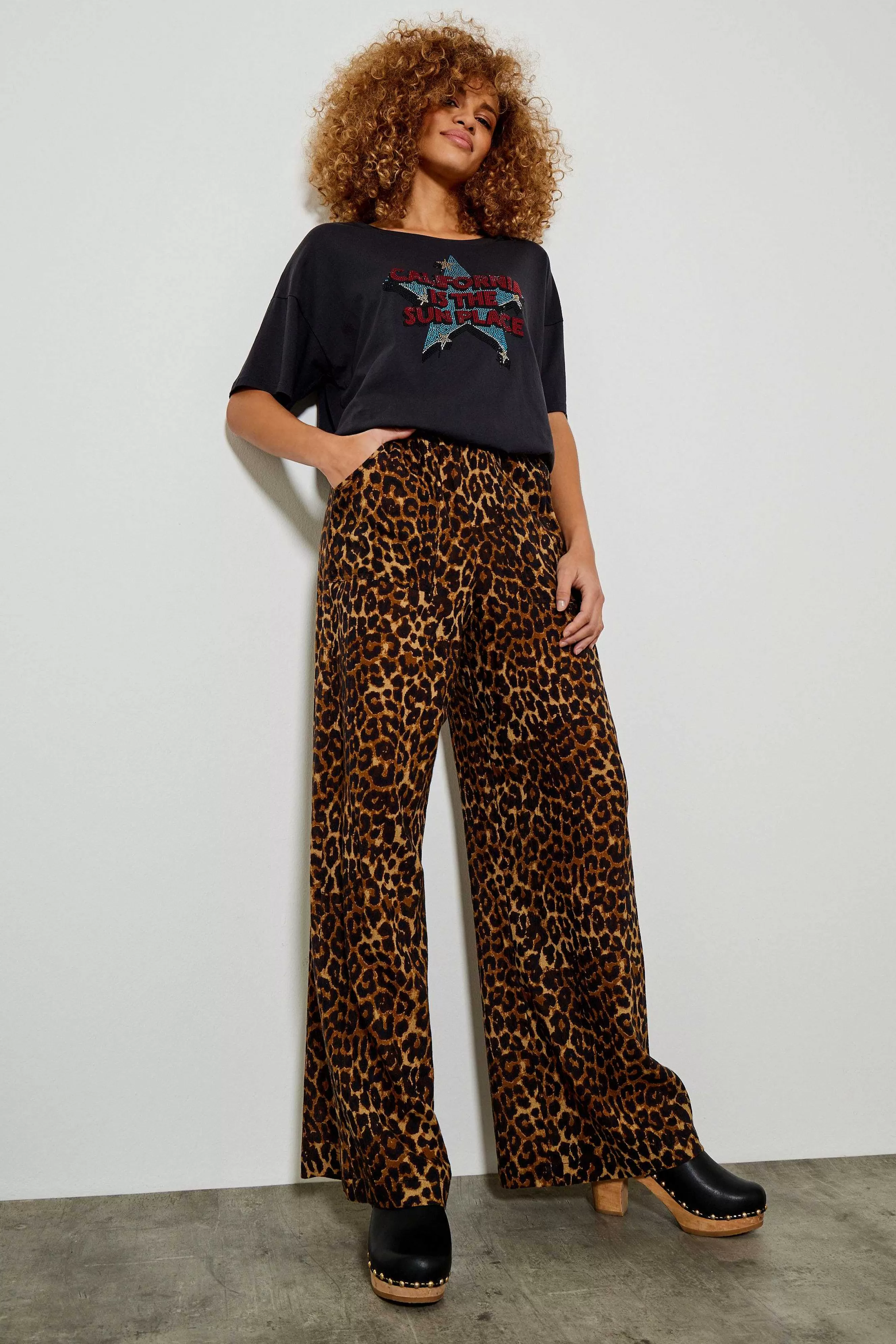 Five Jeans Hose*739 Nessy Fluid Hose Leopard