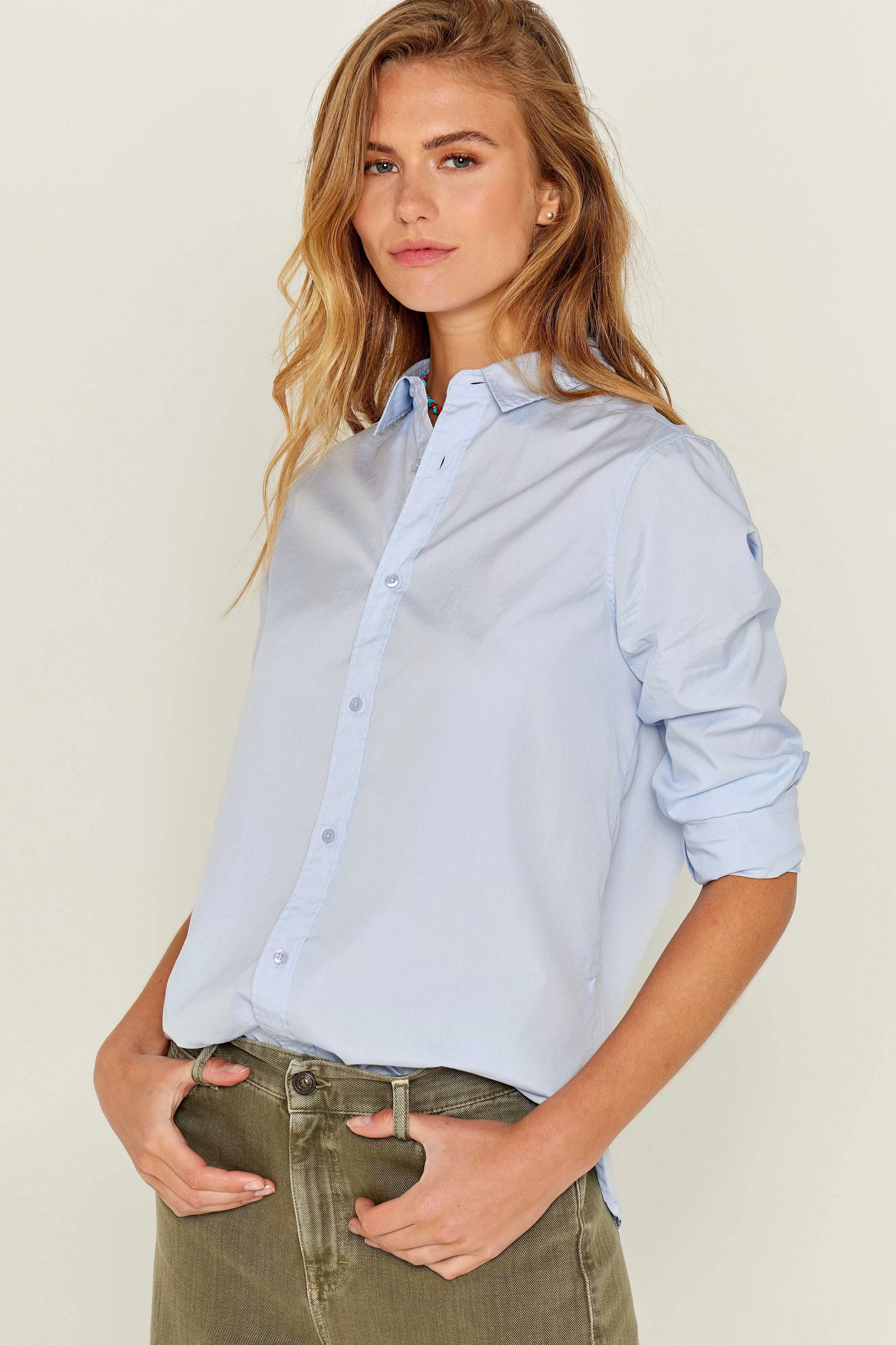 Five Jeans Hemden Und Blusen*Charlotte-Shirt Blau