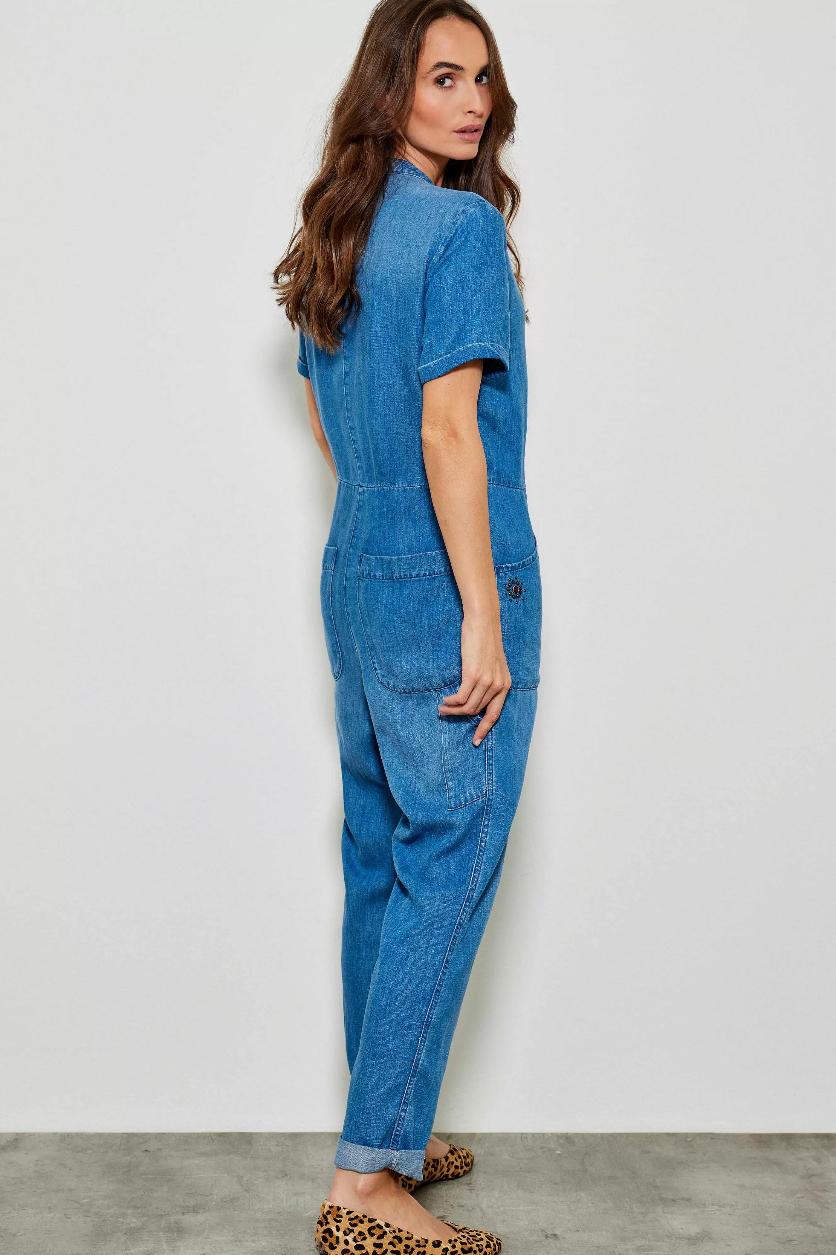 Five Jeans Kombinationen*Eliane-Overall Blau